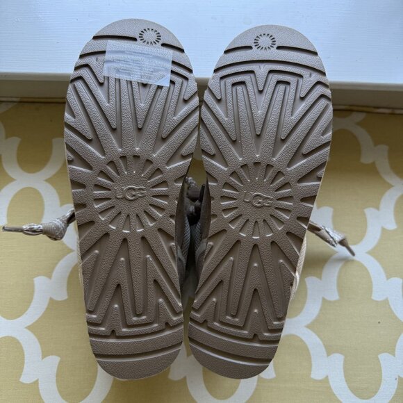 NIB UGG® Women's Lowmel Lace-Up Sneaker Booties, Sand, Women's US Size 12 - Picture 10 of 16